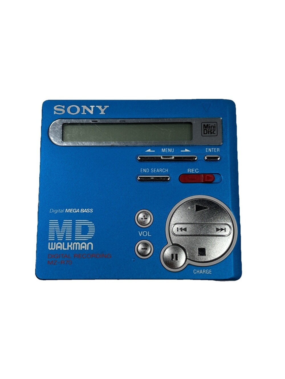 Sony MD Walkman MZ-R70 Portable MD Minidisc Player Blue READ